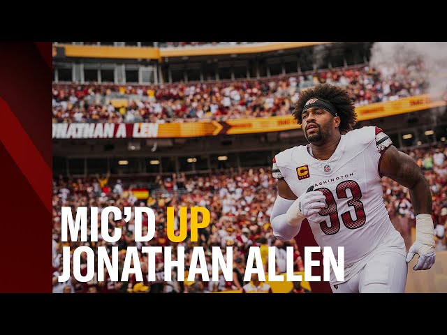 THAT'S HOW YOU TAKE OVER A GAME | Jonathan Allen Mic'd Up for Week 1