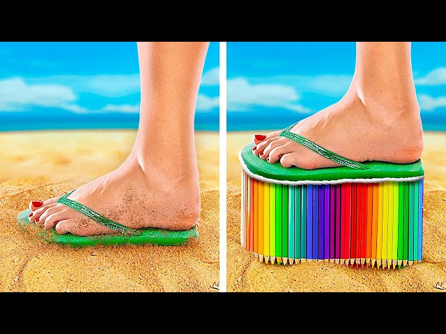 SUMMERTIME HACKS FOR BEACH AND CAMPING || Awesome Crafts Ideas, Travel Hacks And Gadgets
