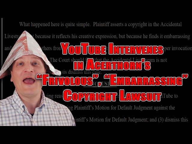 Embarrassed YouTuber sues to Stop Fair Use (Stebbins v. Polano)