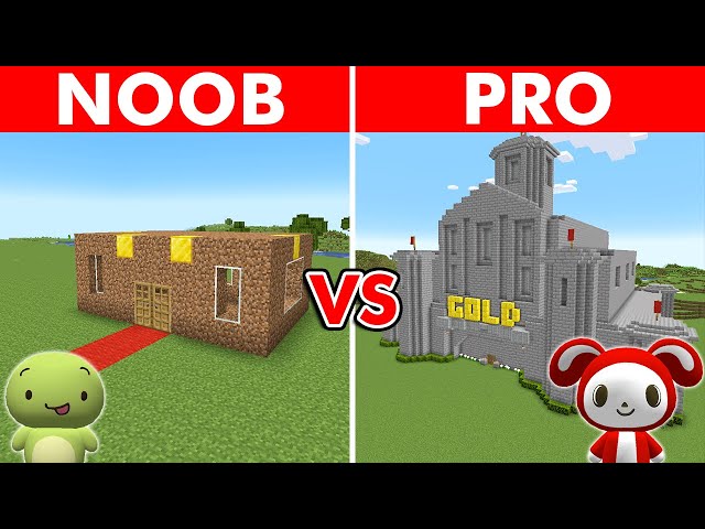 Minecraft NOOB vs PRO: GOLD FACTORY BUILD CHALLENGE