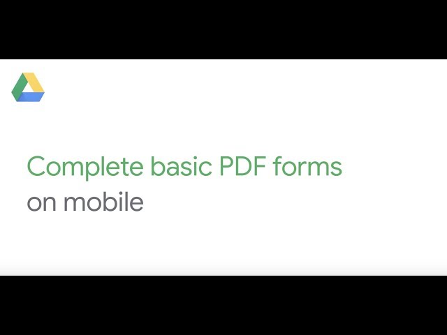 Complete a PDF on mobile