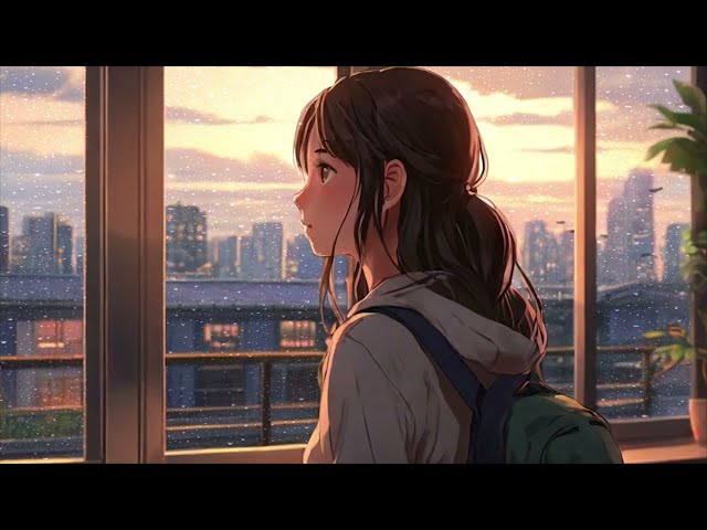 Serene Sunset: Anime Dreams & LOFI Piano Vibes | Relax & Escape [ Beats to sleep/Chill to ]