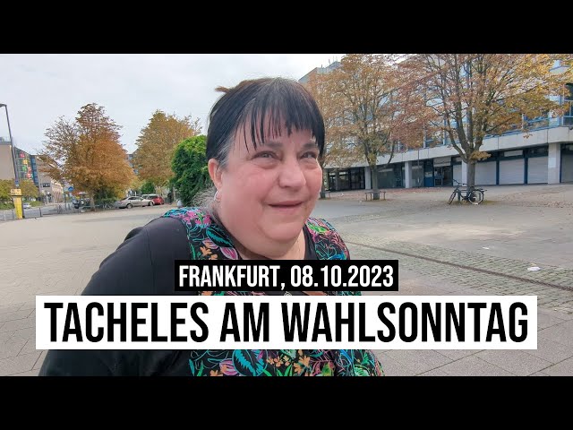 08.10.2023 #Frankfurt Tacheles am Wahlsonntag: Sybille aus Hessen