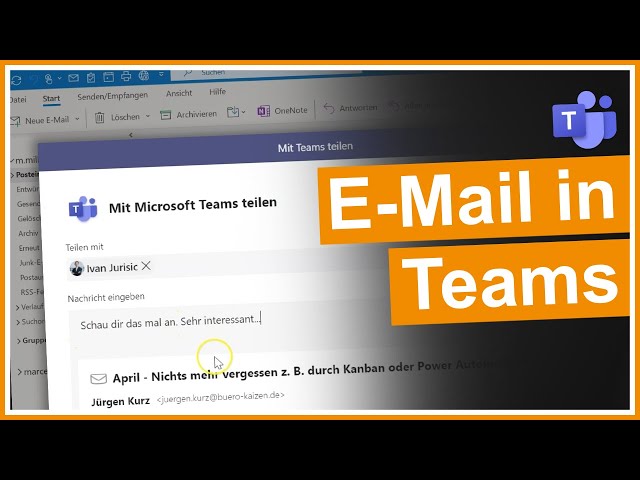 📣 Microsoft Teams: Outlook E-Mail "In Teams teilen" (Neue Funktion)