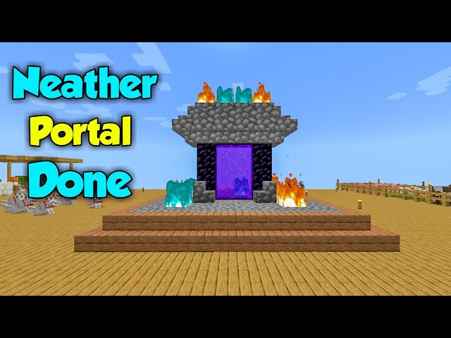 Finally Making Neather Portal in Minecraft One block