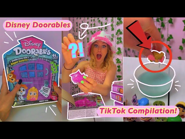 [ASMR] OPENING 7 *GIANT* MYSTERY DISNEY DOORABLES BOXES!!😱👑✨TikTok Compilation | Rhia Official♡