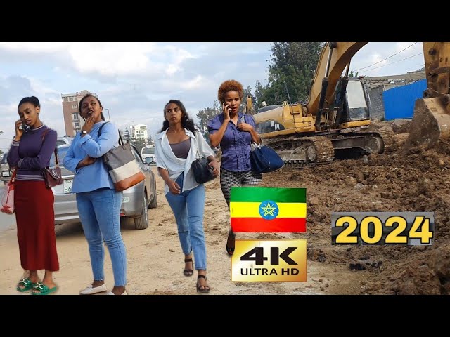Beautiful Ethiopia , 🇪🇹 Addis Ababa walking Tour 2024 , Ethiopia [4K]