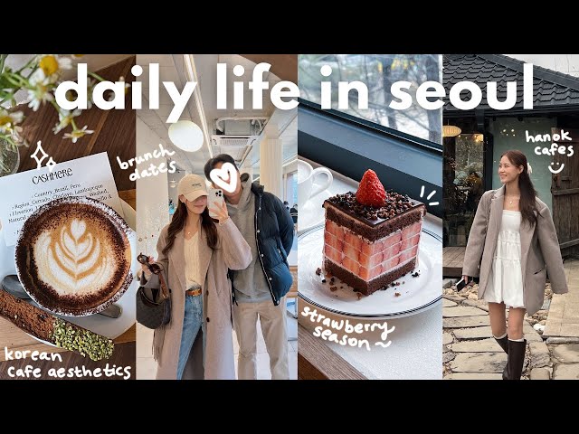 seoul vlog 🍓 lunar new year holiday, table finally arrived, suwon starfield library, aesthetic cafes