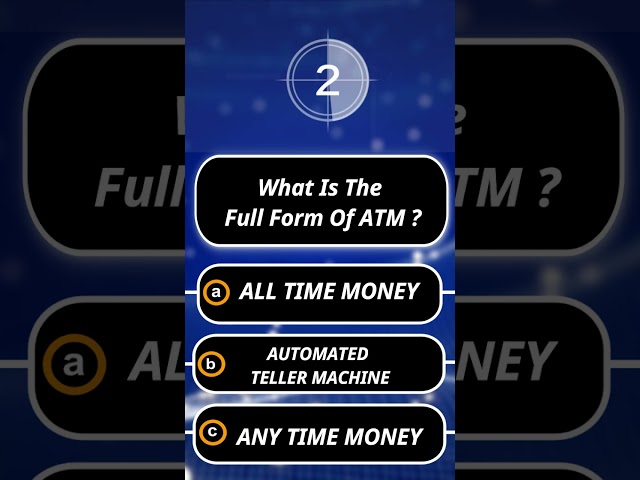 #SHORTS What Is TheFull Form Of ATM  ATM Full Form