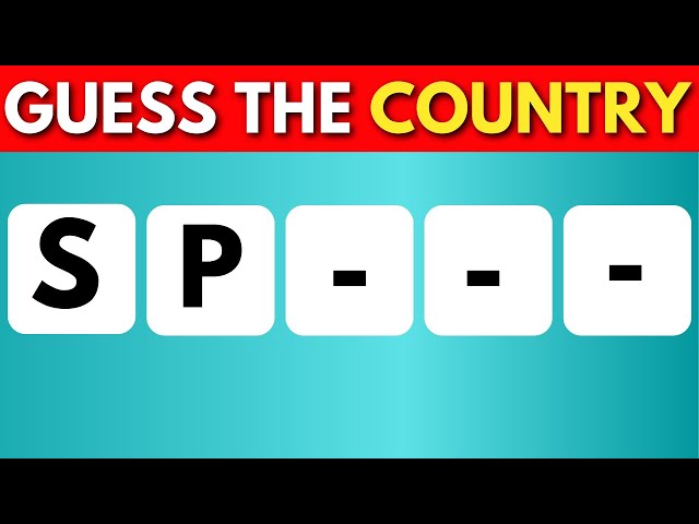 Guess The Country By First 2 Letters