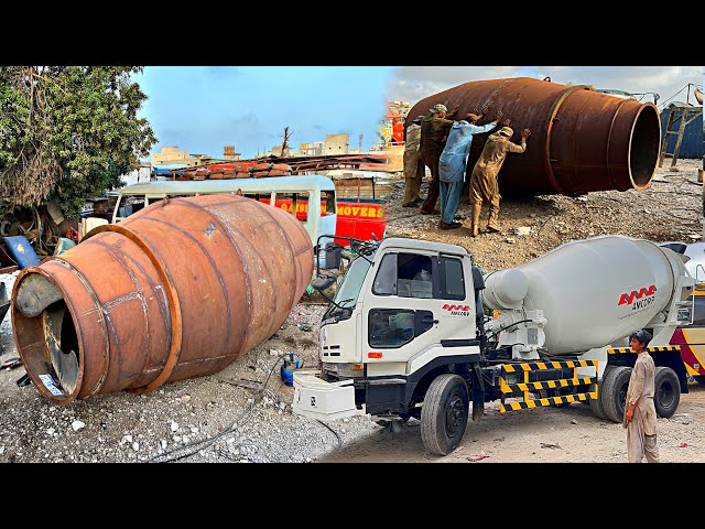How to Make Concrete Mixer Truck || Manufacturing Process Of Concrete Mixer Truck Machine || Part 2