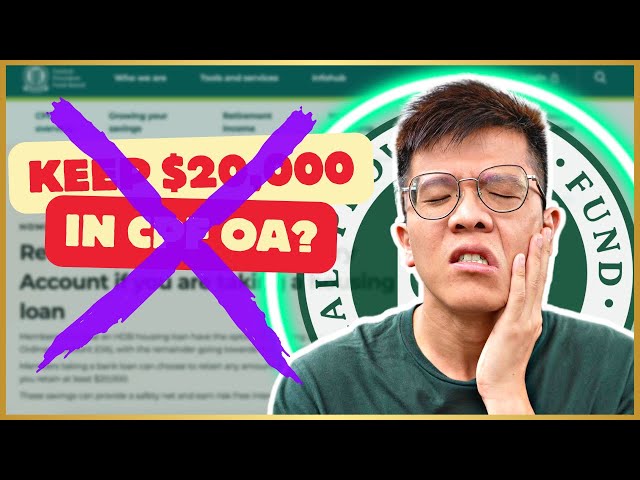Why you Don't Need $20,000 in your CPF Ordinary Account