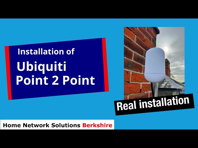 Installation Of Ubiquiti Point 2 Point - Actual Installation
