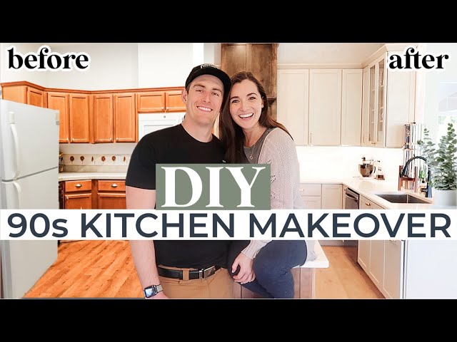 NEW KITCHEN REVEAL! | DIY Remodel | 90s Kitchen EXTREME MAKEOVER | vintage + thrifted HOUSE TO HOME