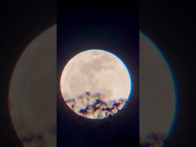 Time-lapse of full pink moon rising in Chipley, Florida