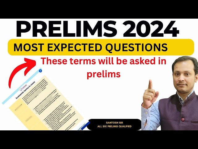 Most Important Economy Terms in News prelims 2024