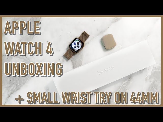 Apple Watch Series 4 Unboxing | 44mm Gold Fit on a Small Wrist