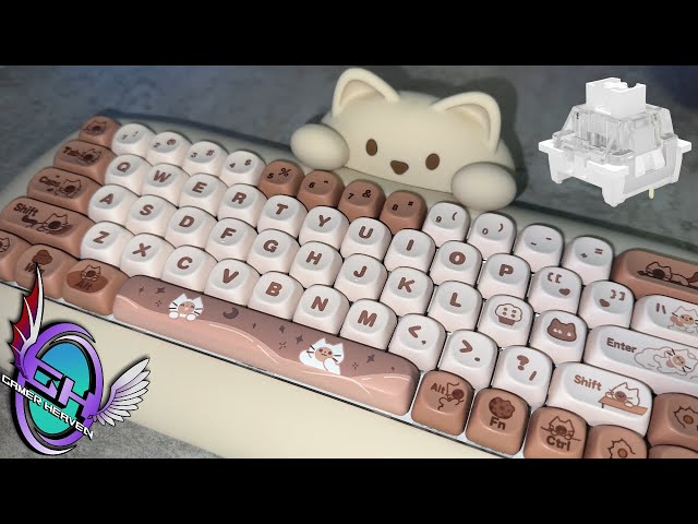 Yunzii C68 Cute Kitty Keyboard Review-Actually a Good %65!