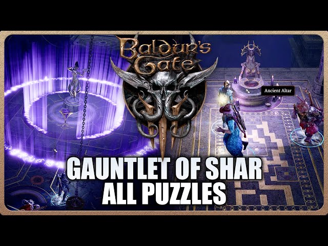 Baldur's Gate 3 - How to Complete The Gauntlet of Shar All Puzzles & Solutions (Full Guide)