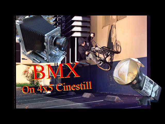 BMX Shoot on 4x5 Cinestill 800T with Godox Flashes