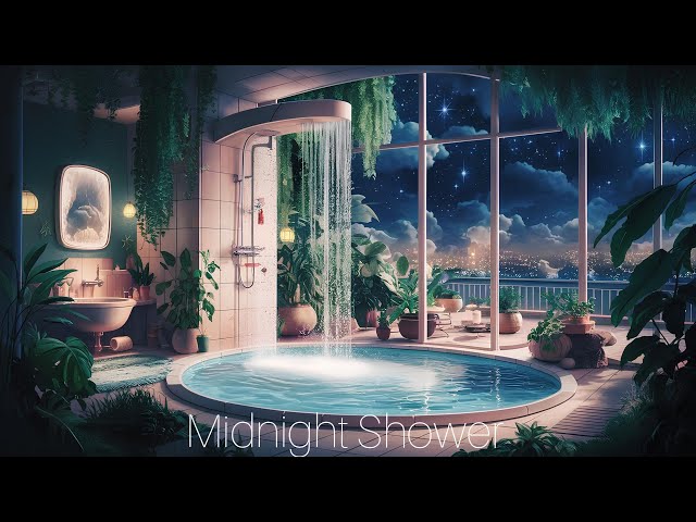 Soothing And Relaxing Ambient Lofi Background Music For Sleep, Study, Relaxing... | Midnight Shower