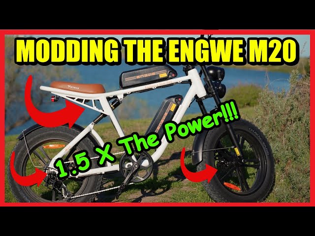 Modding The Engwe M20 - Brakes, Controller, and Shock * 1.5x The Power!!