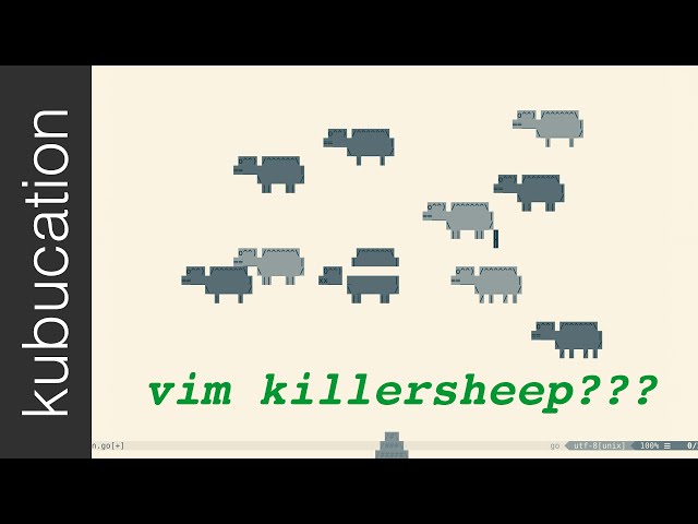 Vim 8.2 with Killersheep! Best Go support in vim so far with gopls (with vim-go or govim) | VLOG