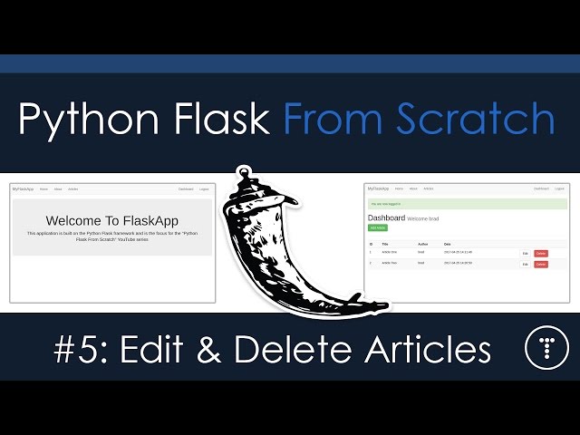 Python Flask From Scratch [Part 5] - Edit & Delete Articles