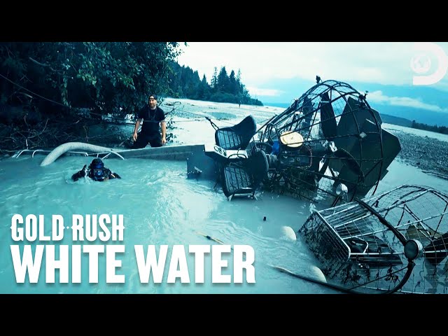 Strong Currents Cause Airboat Accident | Gold Rush: White Water | Discovery