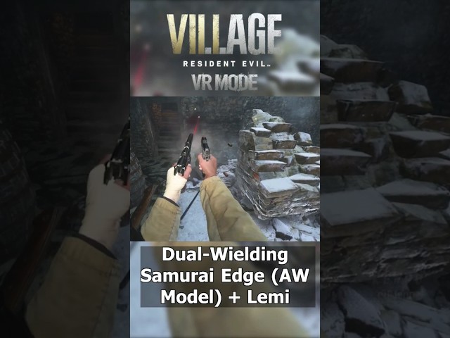 RESIDENT EVIL VILLAGE VR - Dual Wielding Samurai Edge + Lemi Handgun Combo || PSVR2
