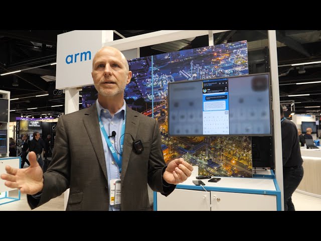 Arm Booth Tour at Embedded World 2024, Embedded AI accelerators Ethos-U85 NPU U65, offline LLM #ew24