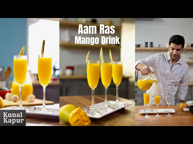 Khatti Meethi Mango Drink | खट्टा-मीठा आमरस | Kunal Kapur Summer Recipes | Mango Juice | Aamras
