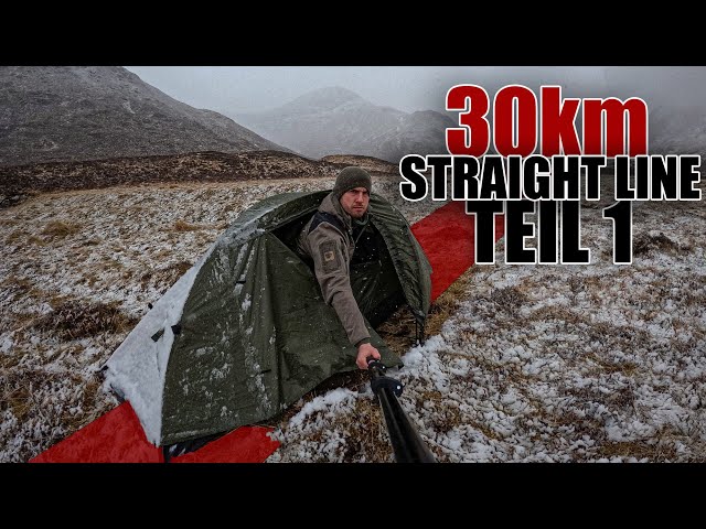 30km in den HIGHLANDS von Schottland 🏴󠁧󠁢󠁳󠁣󠁴󠁿 - EXAKT auf einer LINIE | Durchschlageübung | KUNI
