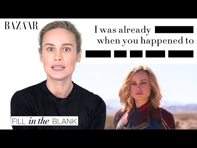 Can Brie Larson Remember Captain Marvel, Scott Pilgrim and Room Lines? | Harper's Bazaar