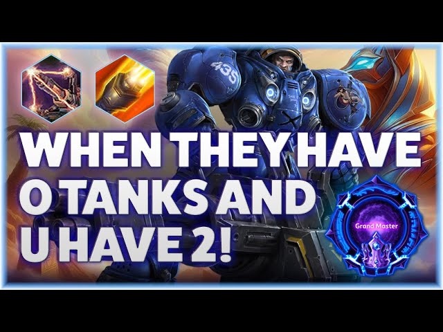 Tychus Drill - WHEN THEY HAVE 0 TANKS AND YOU HAVE TWO! - Grandmaster Storm League