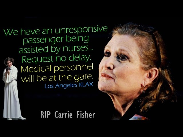 [REAL ATC] United w/ CARRIE FISHER onboard - Medical EMERGENCY!