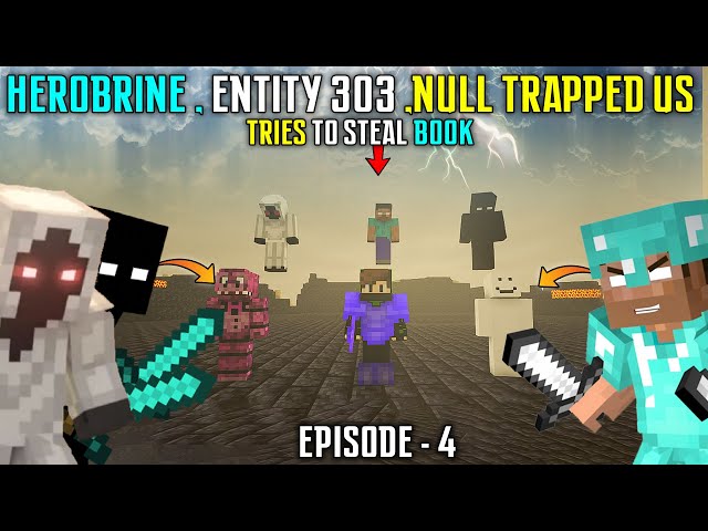 😱HEROBRINE,ENTITY 303 AND NULL TRAPPED US FOR BOOK OF ORIGIN - WILL THEY KILL US ?