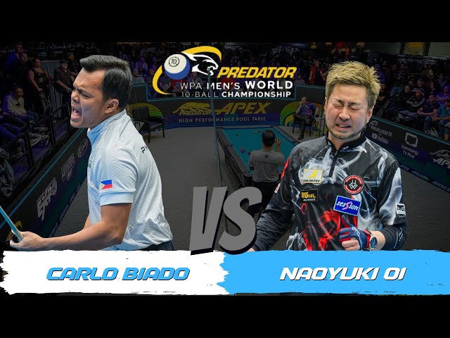 FINAL • 2024 PREDATOR WPA MEN'S WORLD 10-BALL • CARLO BIADO VS NAOYUKI OI