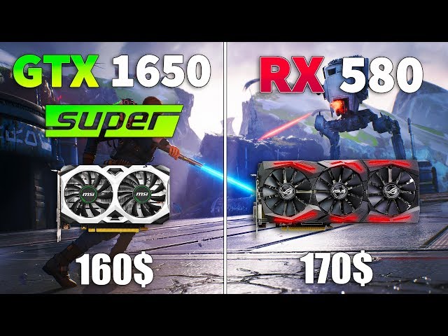GTX 1650 SUPER vs RX 580 Test in 9 Games