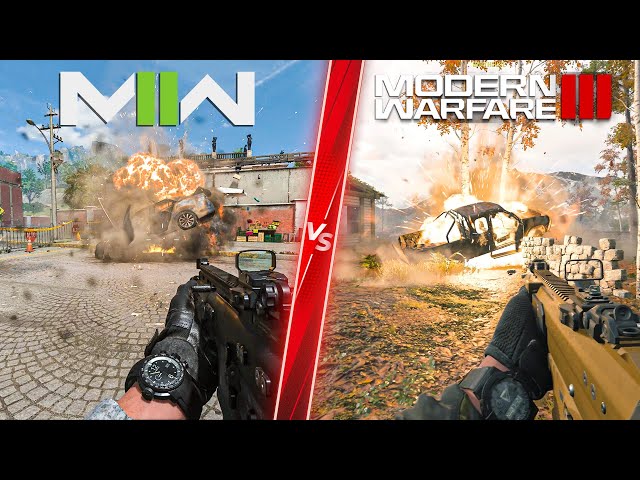 Modern Warfare 3 vs Modern Warfare 2 - Direct Comparison! Attention to Detail & Graphics! ULTRA 4K