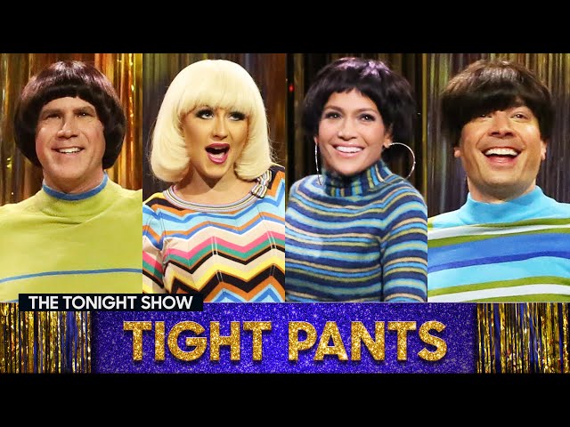Tight Pants with Will Ferrell, Jennifer Lopez and Christina Aguilera | The Tonight Show