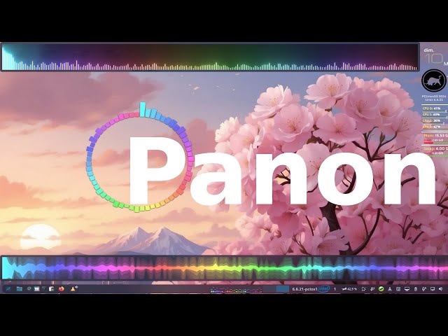 Panon un analyseur de spectre audio pour KDE Plasma