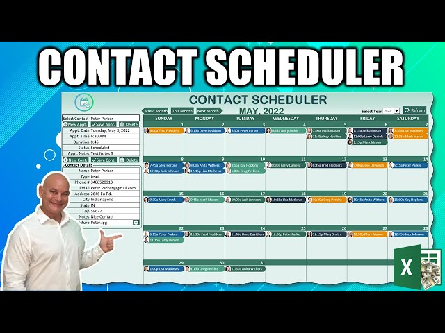 How To Create A Contact Scheduler Application In Excel From Scratch [Masterclass + Download]