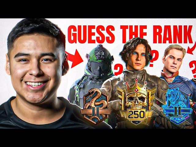 #1 PRO GUESSES YOUR MW3 RANK (TERRIBLE CLIPS)