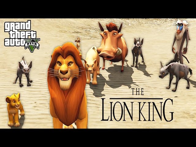 THE LION KING!! (GTA 5 Mods)