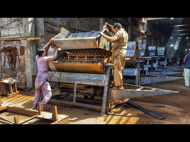 Wheat Thresher Machine Making In Factory | Production Process of a Thresher Step by Step