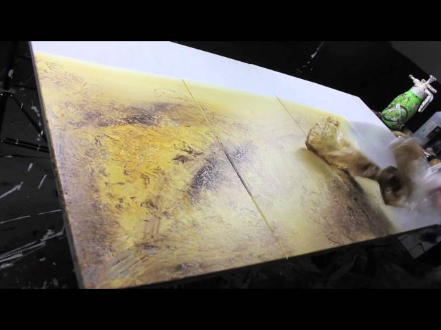 Paintinglesson.tv - Rolling Back - Abstract acrylic painting Demo HD Video by John Beckley - Part 1