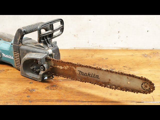 Rusty Chain Saw Restoration  Makita U4030A