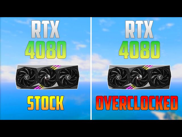 RTX 4080 Stock vs RTX 4080 Overclocked - Test in 8 Games