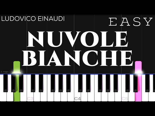 Ludovico Einaudi - Nuvole Bianche | EASY Piano Tutorial